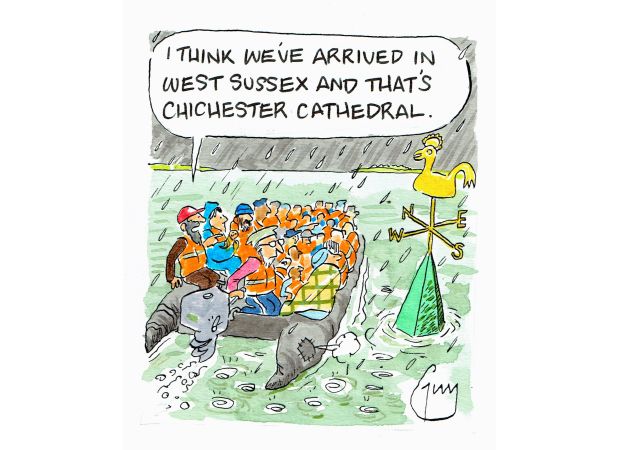 Guy Venables draws cartoons for the Metro newspaper every day.