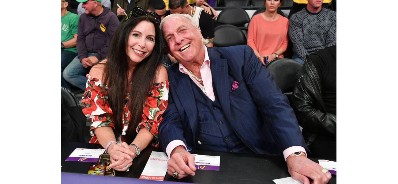 Wrestling icon Ric Flair, 74, and his wife Wendy, 65, end their 13-year marriage.