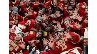Denver's hockey team was ranked as the top team in the preseason USCHO poll.