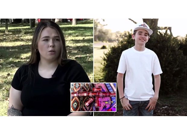 A boy got suspended from school for sharing a photo of soda cans resembling a gun.