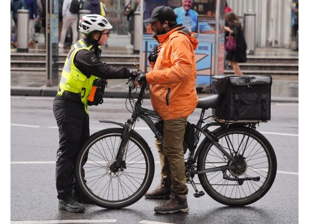 Illegal electric bicycle capable of reaching speeds of 70mph confiscated from London road.