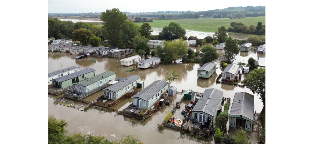Northampton caravan park evacuated due to flooding chaos.