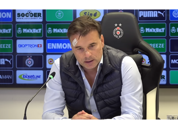 Team's loss leads to angry fans attacking coach, causing injuries.