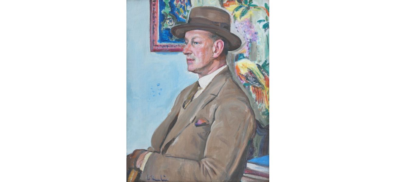 Scottish artist George Leslie Hunter's portrait painting revealed to have a secret still life on the back.