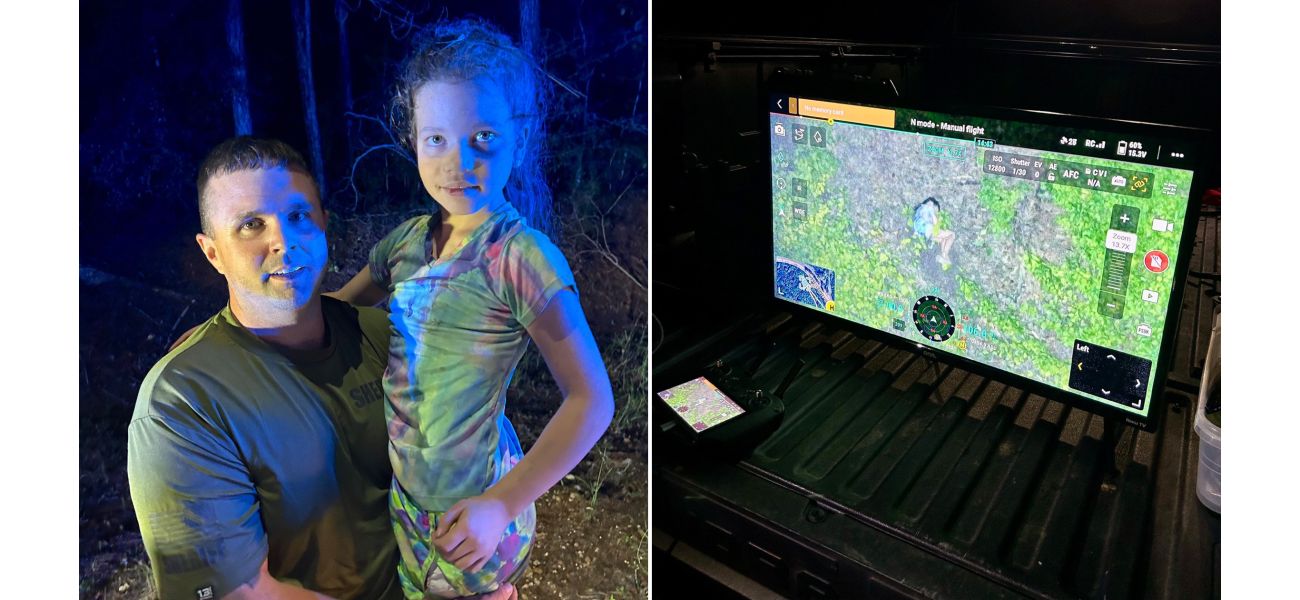 Thermal imaging drone locates sleepwalking girl lost in woods.