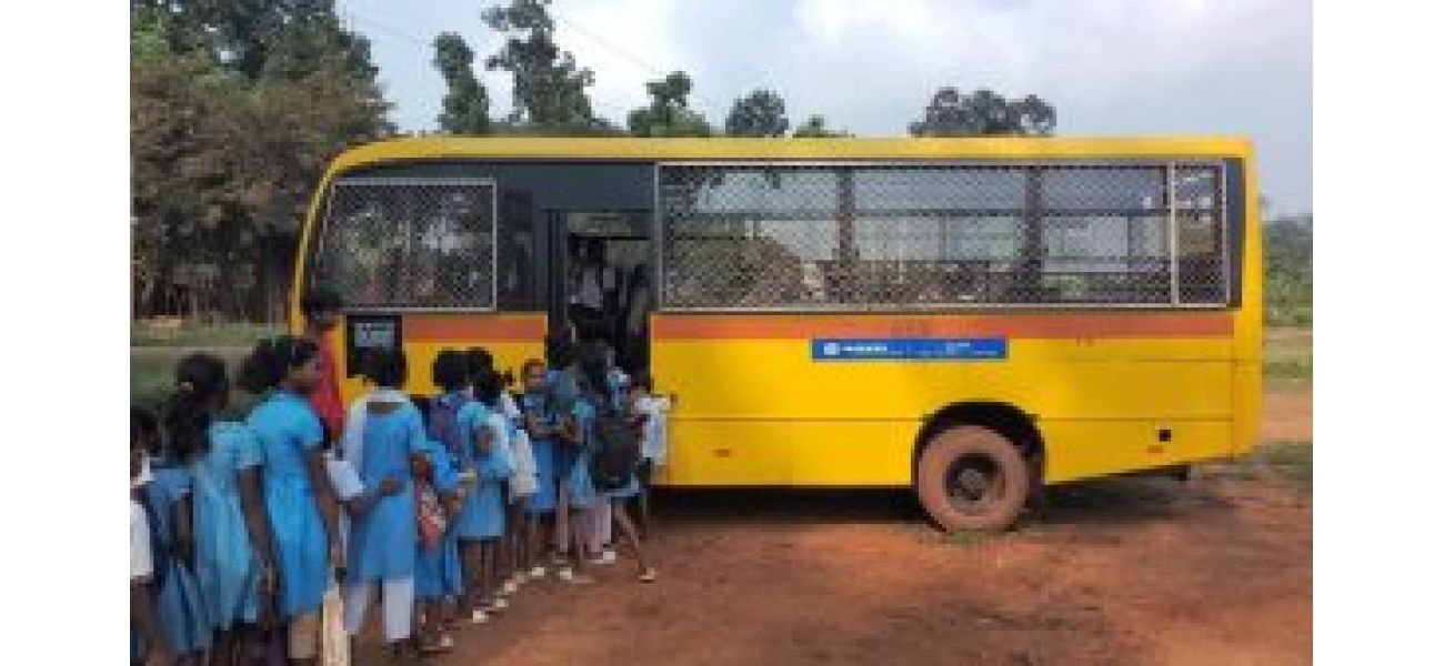 Efforts in Koida to reduce dropout rate through bus initiative.