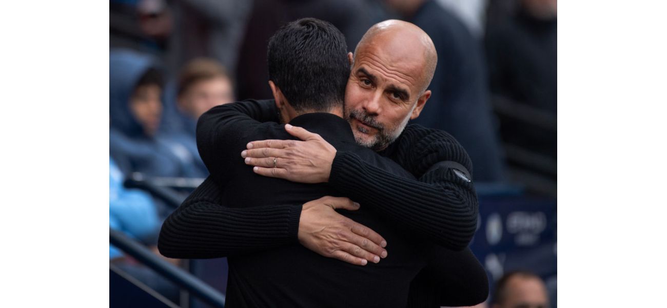 Guardiola shares text conversation with Arteta following intense match between Man City and Arsenal.