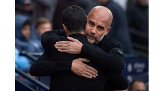 Guardiola shares text conversation with Arteta following intense match between Man City and Arsenal.