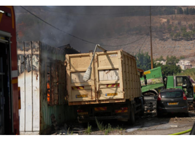 The Army reports that over 300 rockets were fired by Hezbollah at Israel.