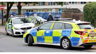 School under lockdown due to threatening phone call.