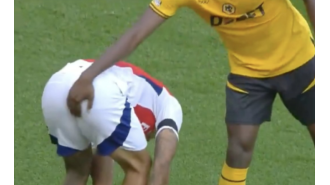 A Premier League player, known for grabbing an opponent's bum, will not play for the rest of the season.
