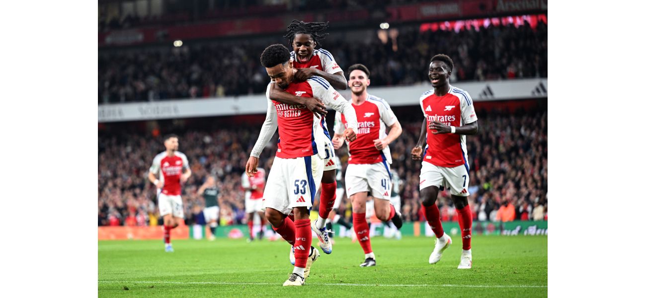 Four players from Arsenal achieve notable feat in Carabao Cup game against Bolton.