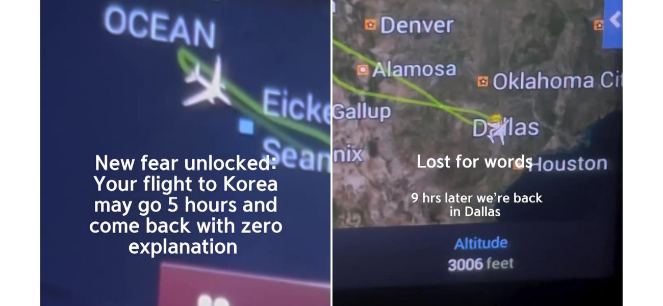 A lengthy flight returning after nine hours in the air with passengers still on board.
