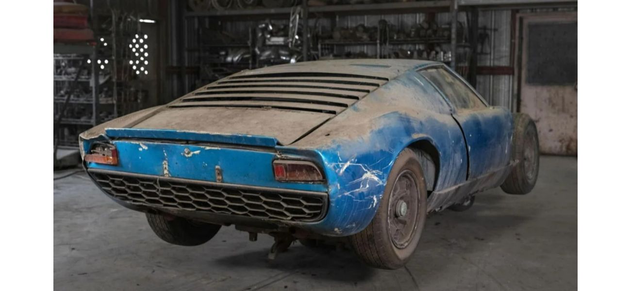 3 classic Lamborghinis for sale after being discovered in abandoned scrapyard.