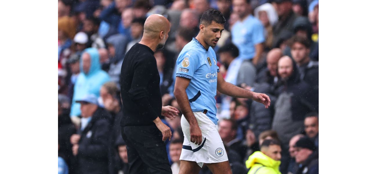 Pep Guardiola gives an update on the injuries of Rodri and Kevin De Bruyne for Manchester City.