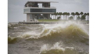 Hurricane Helene hits northwestern Florida as a powerful Category 4 storm.