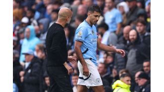 Pep Guardiola gives an update on the injuries of Rodri and Kevin De Bruyne for Manchester City.