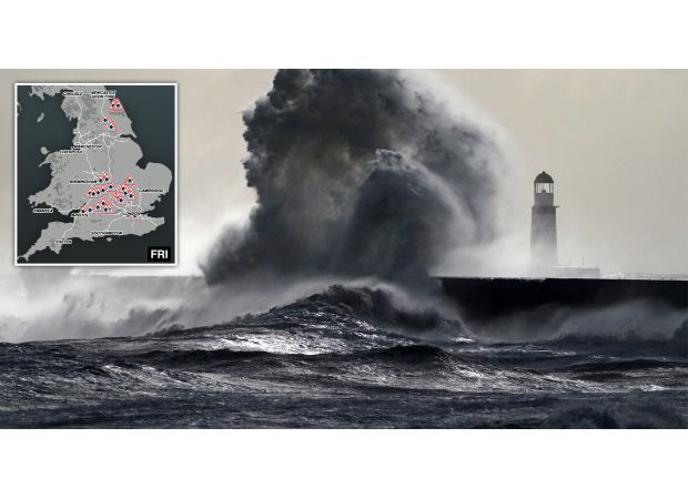 UK map displays 65 flood warnings - is your location in danger?