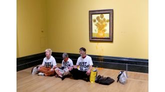 Hours after two activists were jailed for the same thing, JSO launches another attack on Van Gogh paintings.