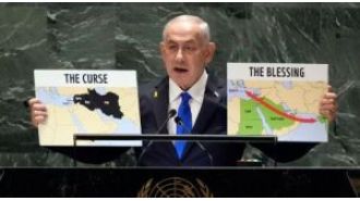 Netanyahu claims Israel's enemies are the true war criminals, not the country itself, during his speech at the UN General Assembly.