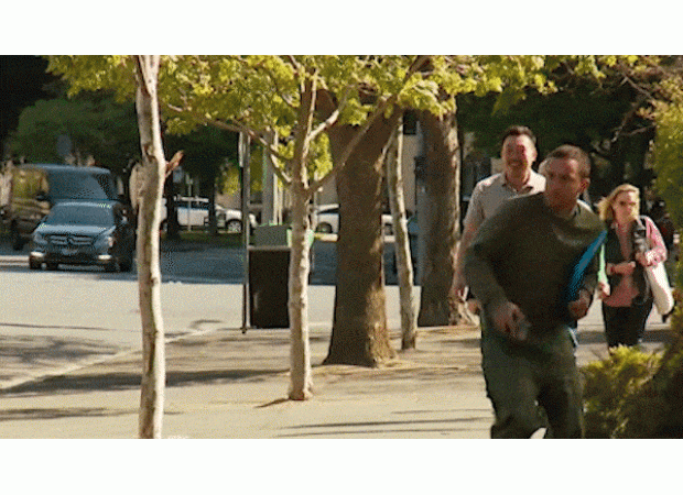 Aggressive magpie attack leads to man needing medical treatment for a deep cut.