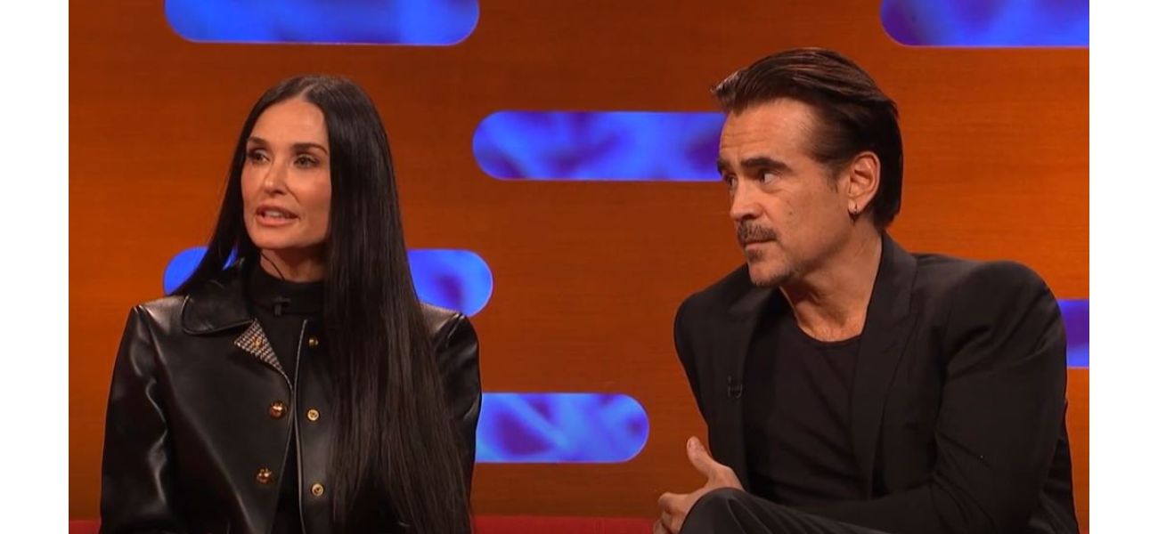 It is believed that Demi Moore was heavily flirting with Colin Farrell.