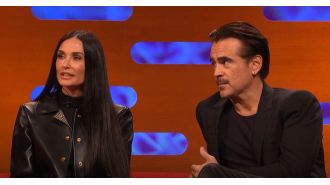 It is believed that Demi Moore was heavily flirting with Colin Farrell.