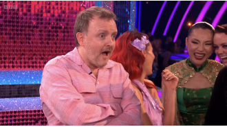 Comedian Chris McCausland delivers a memorable punchline to Craig Revel Horwood on Strictly.
