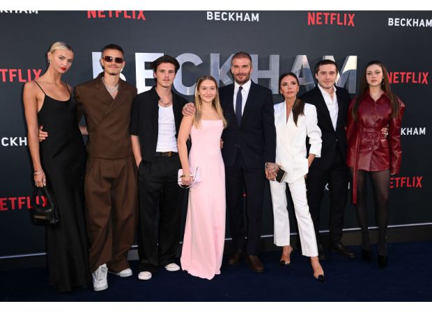 David and Victoria Beckham's son embroiled in cheating scandal after his mom's fashion show.