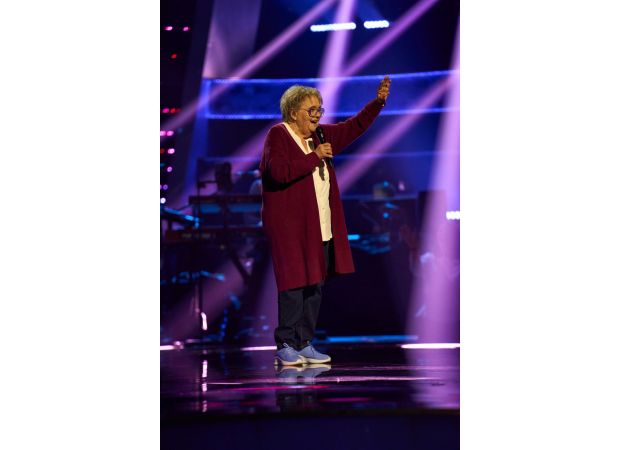 The oldest contestant on The Voice UK is a legendary performer who hasn't been on stage since 1966.