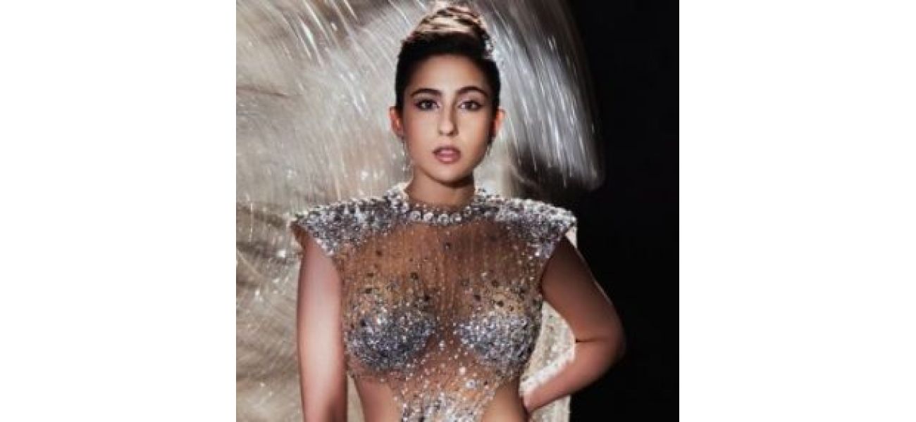 Sara Ali Khan looks gorgeous in a gold dress and stylish accessories.