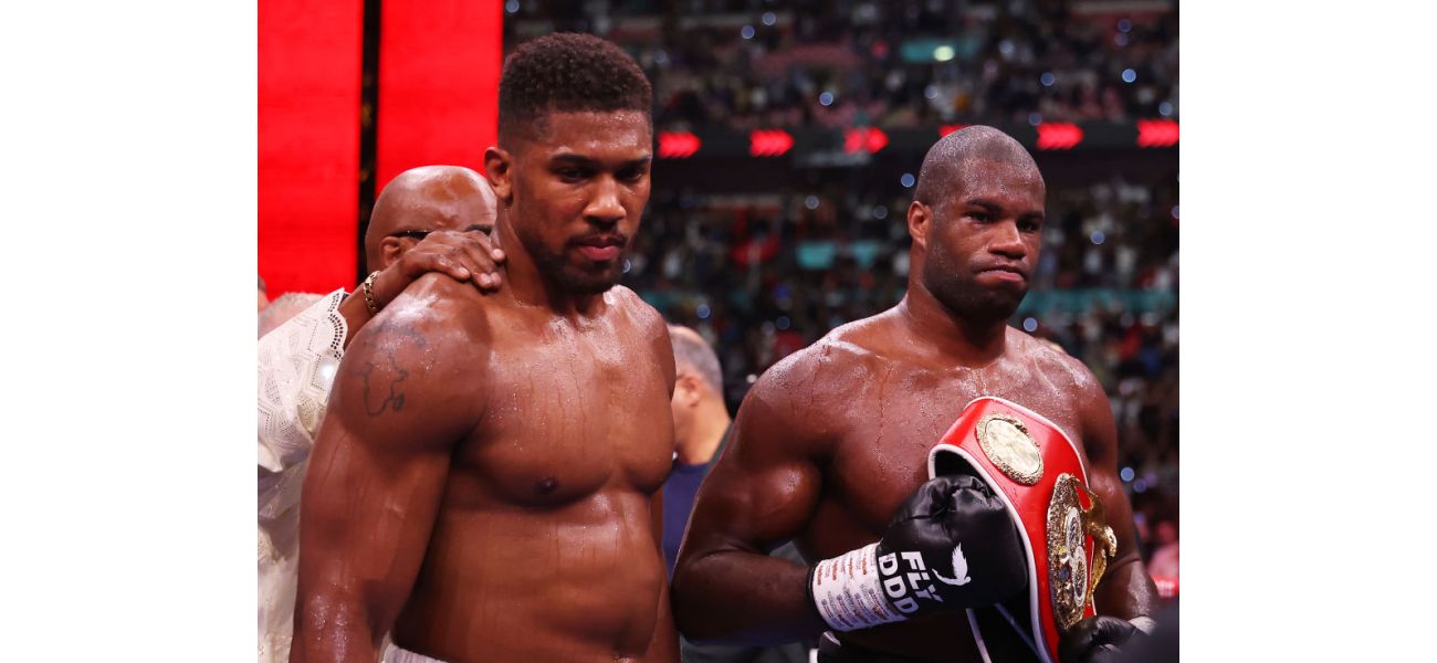 Anthony Joshua is temporarily banned after being knocked out by Daniel Dubois.