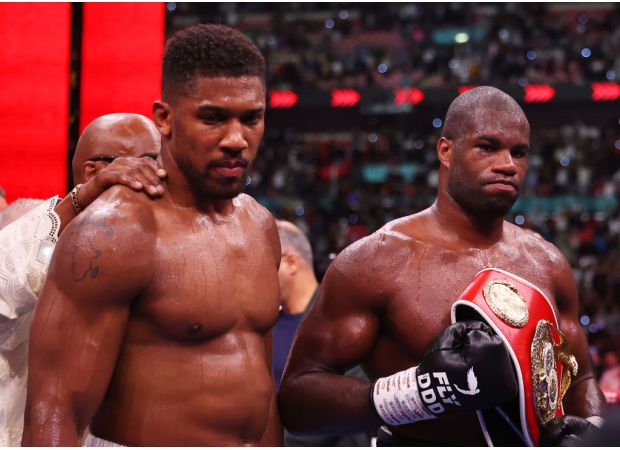 Anthony Joshua is temporarily banned after being knocked out by Daniel Dubois.