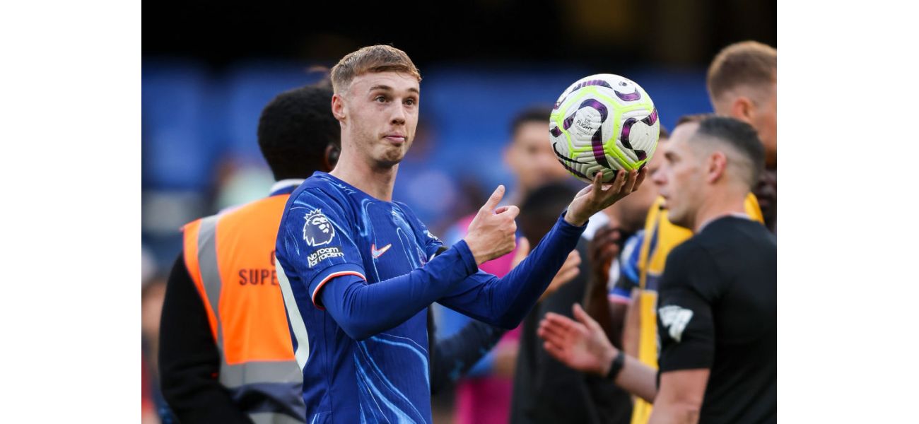 A Chelsea player taunts Cole Palmer with a harsh comment written on his hat-trick ball.