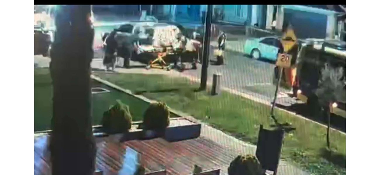Hospitalized after neighborhood dispute leads to violent fight.