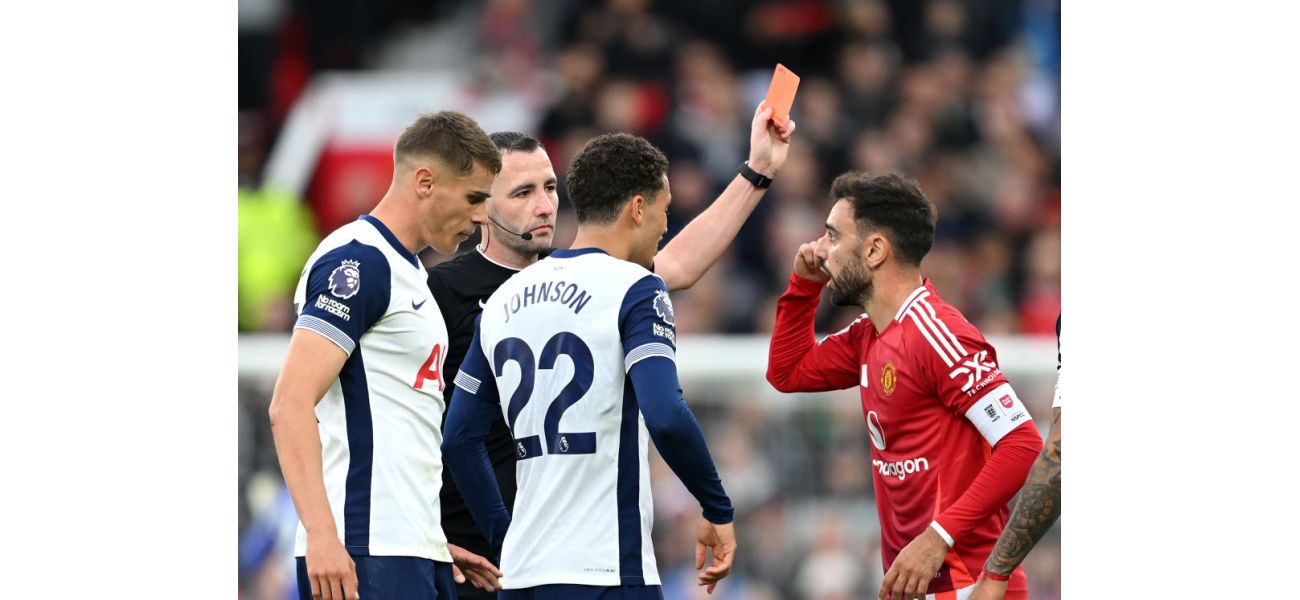 Bruno Fernandes shares James Maddison's reaction to his red card incident.