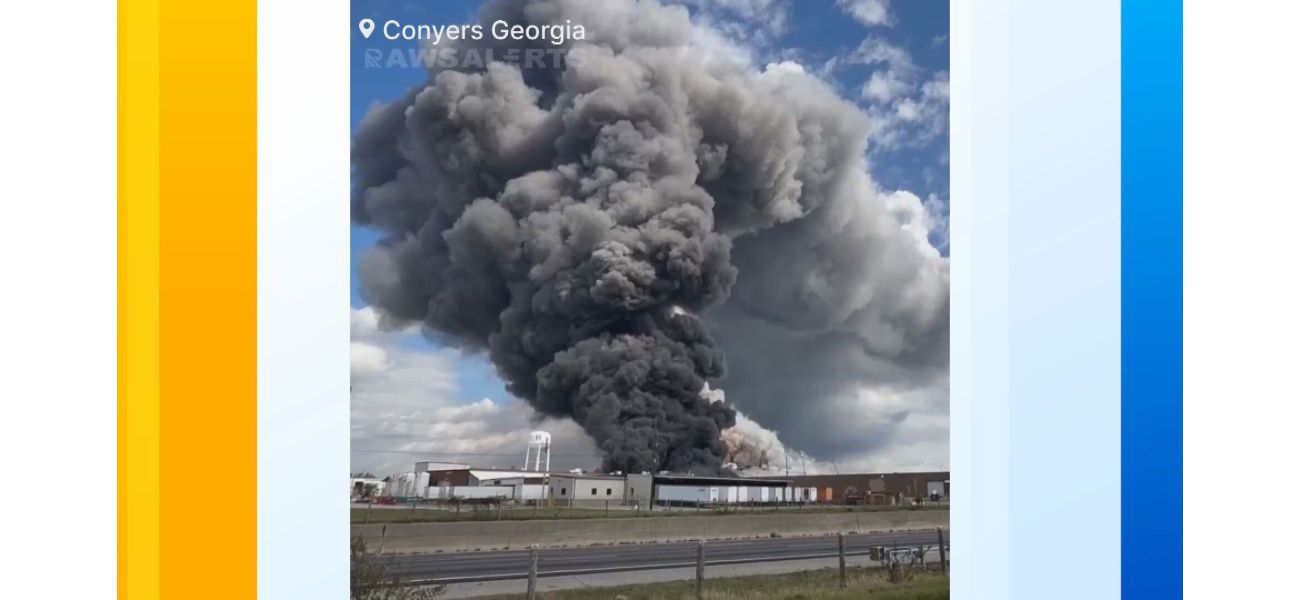 Chemical plant fire caused by malfunction.