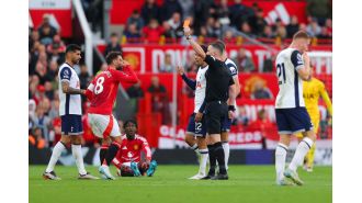 Jamie Redknapp and Ashley Young both think Bruno Fernandes deserved a red card in the Manchester United vs Tottenham game.