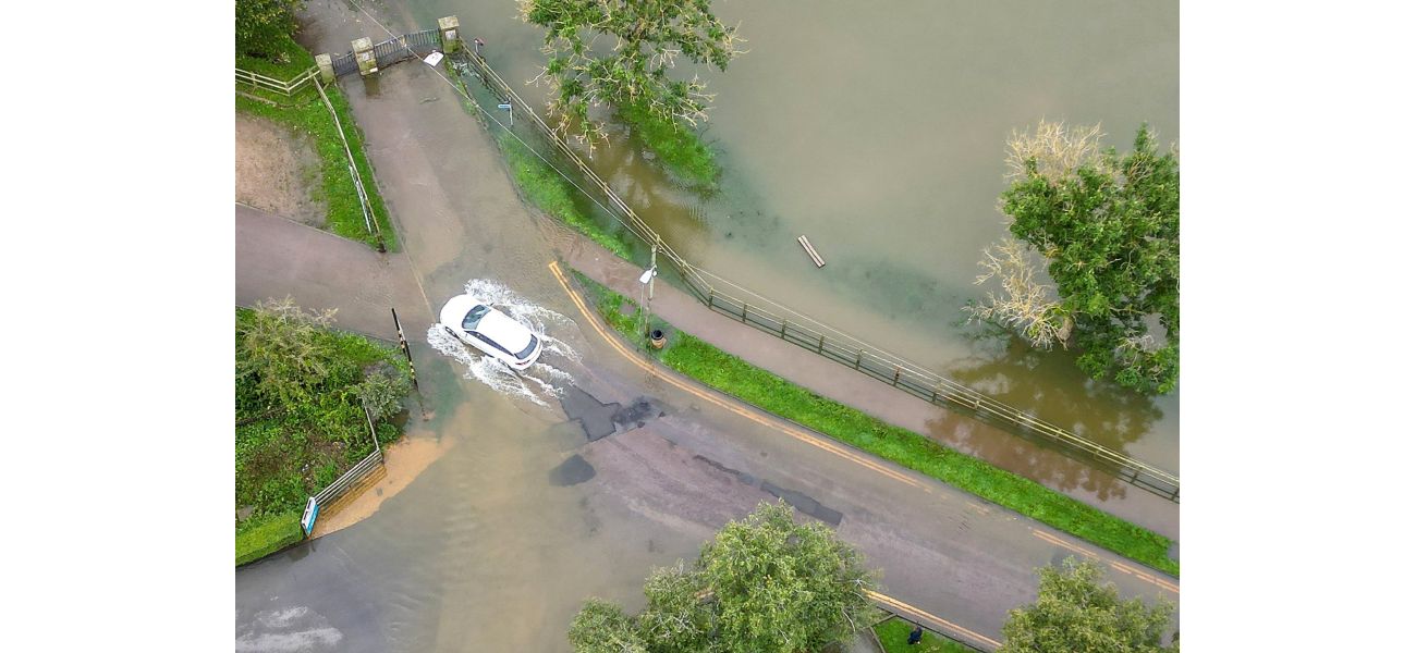 Rivers overflowing due to heavy rain; flood warnings still in effect.