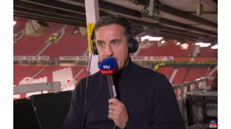 Gary Neville expressed his surprise at the Manchester United vs Tottenham team sheet to the Sky Sports commentator.