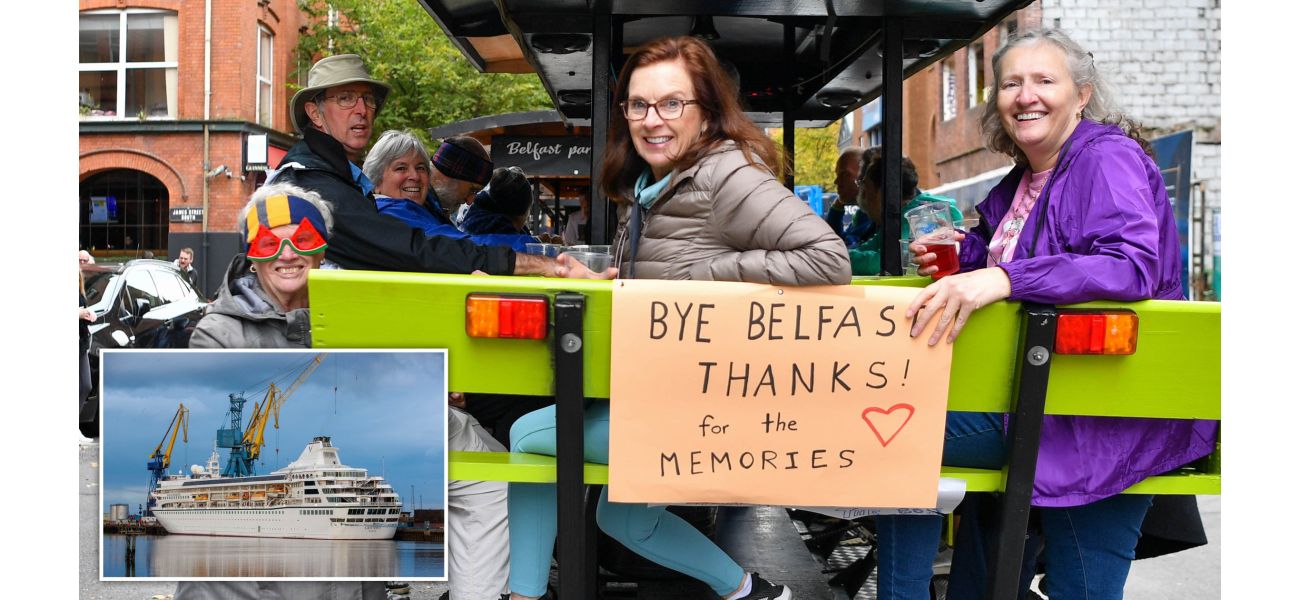 After being stranded for months, a luxury cruise ship in Belfast is finally departing.