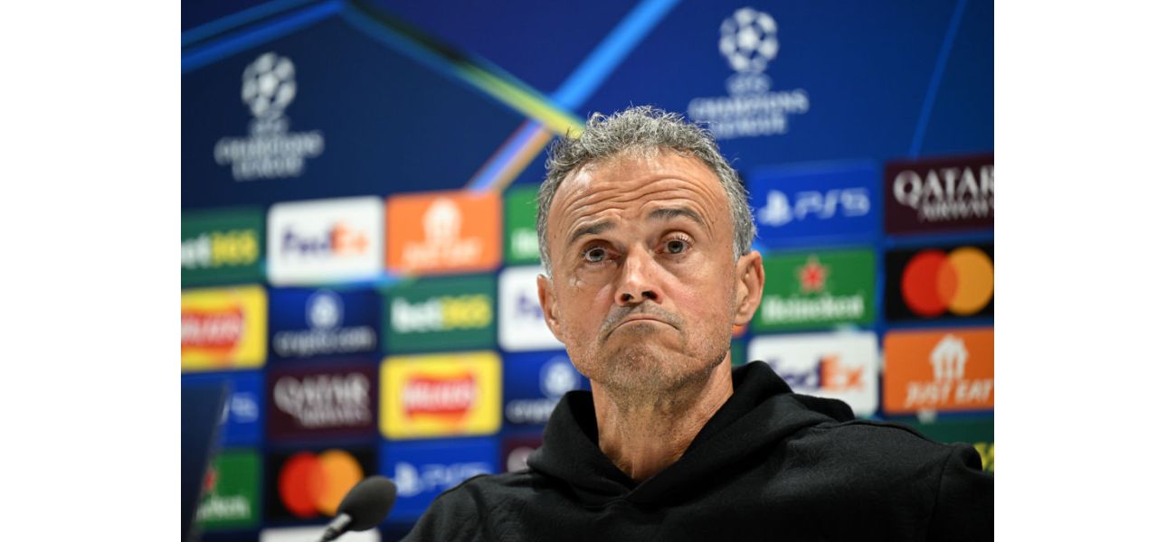 Luis Enrique, manager of PSG, makes bold statement about Arsenal and discusses decision to remove Ousmane Dembele from team.