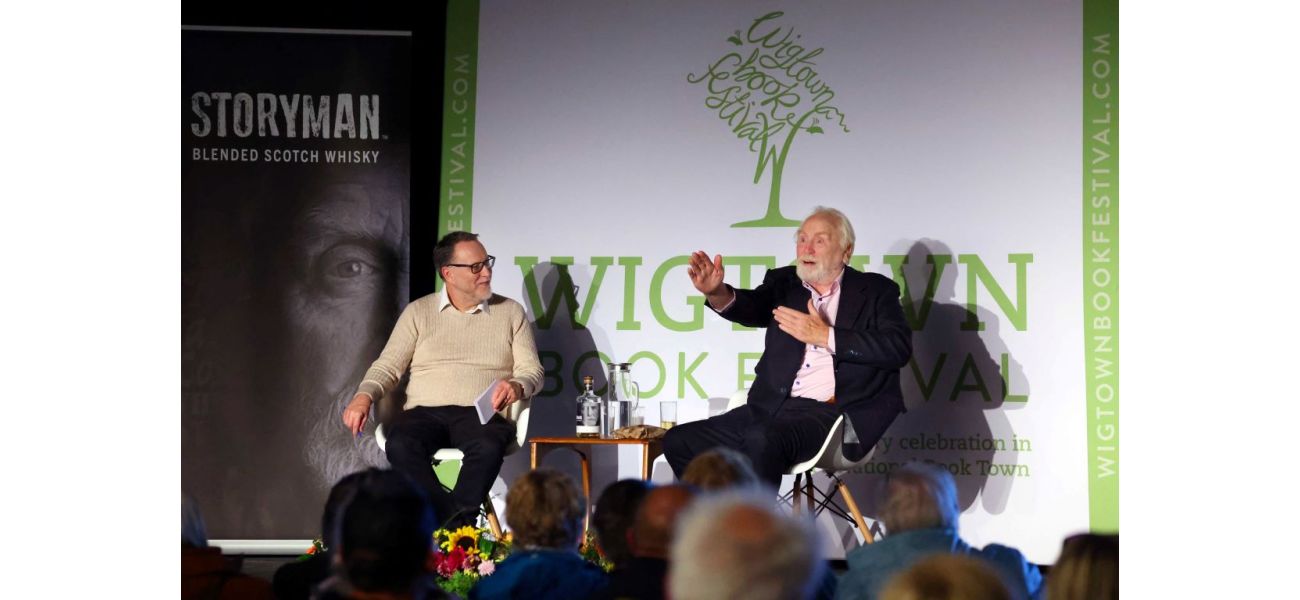 Actor James Cosmo draws a large crowd at Wigtown Book Festival.