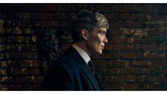 Netflix teases first look at Peaky Blinders movie with Cillian Murphy as Tommy Shelby in business mode.