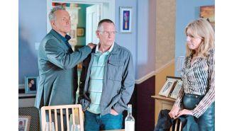 A surprising reunion on EastEnders for a long-awaited couple, with Ian catching them.