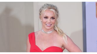 Britney Spears had an eyebrow mishap due to a dangerous incident involving a fireplace.