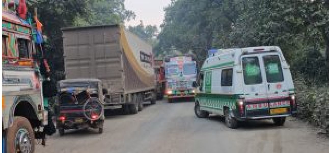 Traffic jam for 4 days at Dwarasuni ghat on National Highway with 13-km stretch blocked.