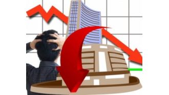 Indian stock markets (Sensex, Nifty) drop 1.5% due to falling bank stocks, influenced by weakening Japanese markets.