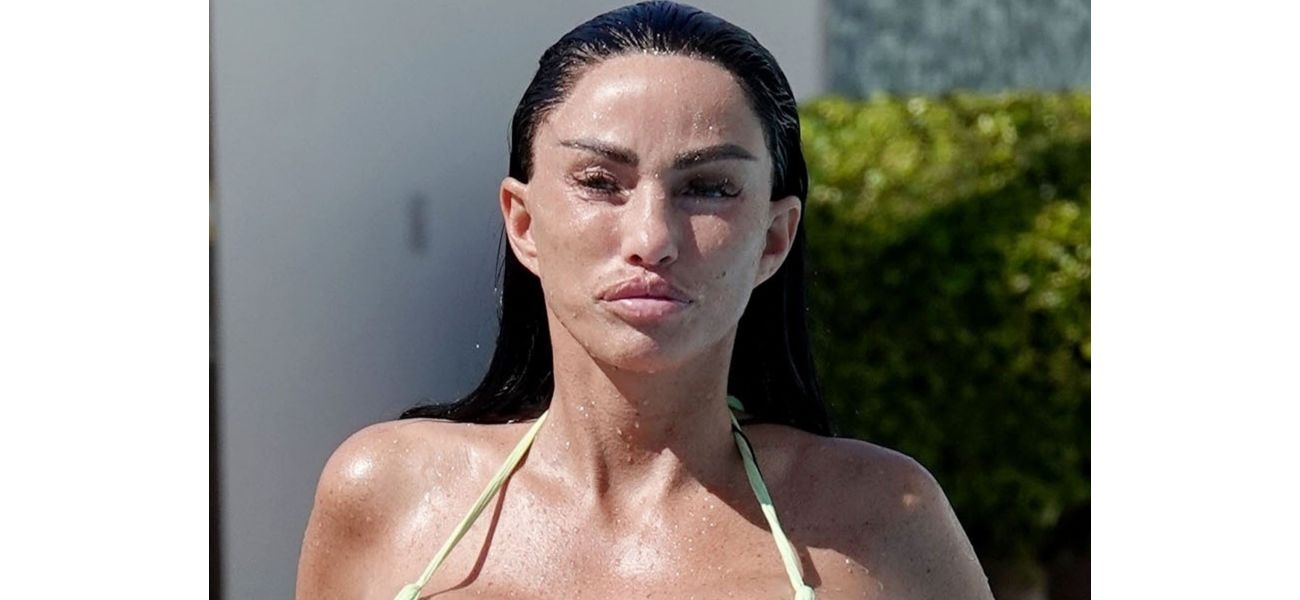 Katie Price shows off her body in a small bikini while traveling abroad with her son Harvey and JJ Slater.