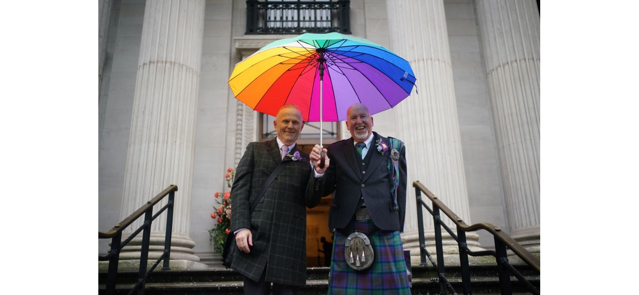 In London, 100 couples get married today, with the sounds of wedding bells filling the air.